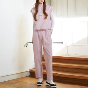 공식몰 [정상가 99,000원] 캔디 핑크 칼라 하이넥 아노락 베스트 팬츠 셋업 FM03TP170 FM09TP170L