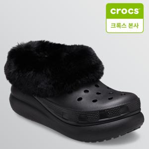 크록스 본사 208446-001 크러쉬 퍼에버 라인드 블랙