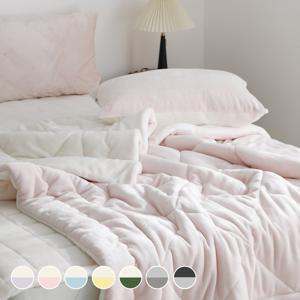 소울메이트 리버시블 플란넬 극세사 겨울 차렵이불 단품 및 세트  7colors