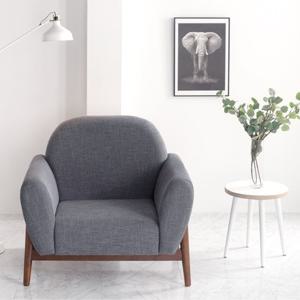 이리스 고급형 패브릭 1인용 소파 애쉬 원목 프레임 [수도권 무료배송]