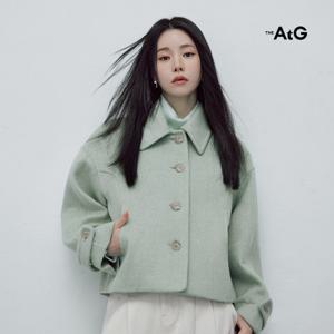 더엣지 25FW 어반 헤링본 숏 코트