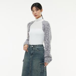 랩[정가 39,900] 뜨개 짜임 컬러믹스 볼레로 가디건 AP4KGA51
