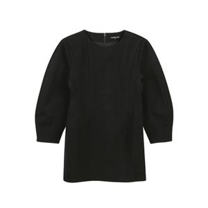 랩[정가 89,900] 퍼프소매 라운드 미니 원피스 AP4WOA61