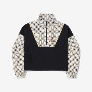 휠라 여성 헤리티지 모노그램 크롭 자켓 FS2JKF1153F_INA