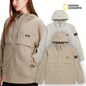 내셔널지오그래픽 남녀공용 무스 포켓 우븐 트레이닝 자켓 N233UFT040