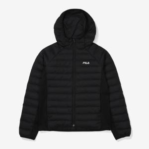 휠라 여성 후드 우븐 다운 경량패딩자켓 FS2DJF4251F_BLK