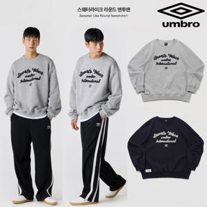 엄브로 스웨터라이크 라운드 맨투맨 UQ421CFSN3 2종