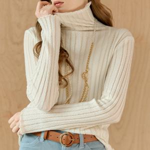 [마쟈] 헤링본 시스루 글리터 울혼방 폴라 니트