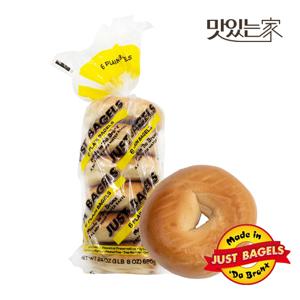 미국 저스트베이글스 빅사이즈 뉴욕 정통 프리미엄 저스트베이글 플레인 베이글 6개입