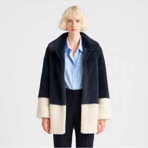 [최초가2,800,000]컬러블럭 프리미엄 밍크 하프코트_MNCT251002