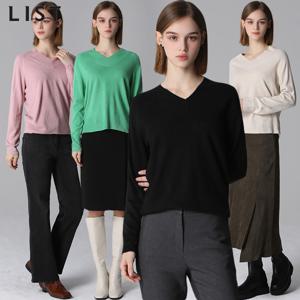 [최초가 118000] 래글런 브이넥 니트 풀오버