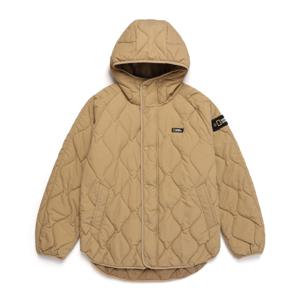 N244UPD030 오릭스 퀼팅 후디 자켓 TAN