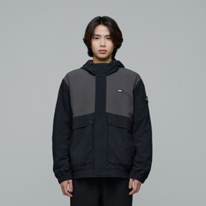 N243UFT060 카프라 바람막이 후드 점퍼 CARBON BLACK