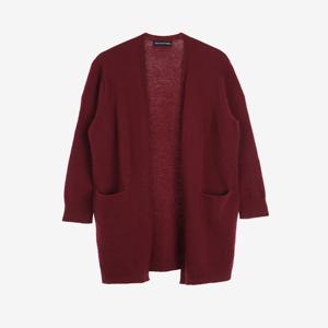 울캐시미어 뉴 베이직 오픈 포켓 가디건 A8WFW1105