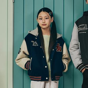 행텐틴즈 여아 후드 크롭 바시티 패딩점퍼_277(14490-110-802-46)