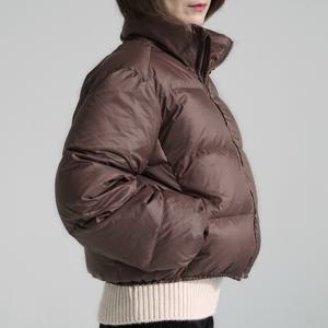 투웬티투 오리솜털 덕다운 블록 숏패딩