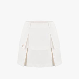 하이웨이스트 레이어 스커트 (화이트)