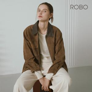 [온플] 로보 25FW 이태리 스웨이드 워크자켓