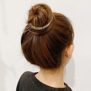 [하프클럽/정진기획]1+1 똥머리 당고머리 올림머리 머리핀 머리끈 블링