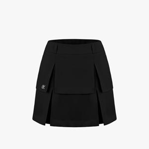 하이웨이스트 레이어 스커트 (블랙)