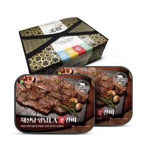 채선당 블랙앵거스 양념 LA 꽃갈비 1kgx2