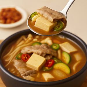 채선당 차돌 된장찌개 밀키트 3인분x2세트_총6인분