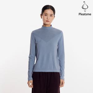 [최초가 78000원] 반 하이넥 배색 라인 니트 티셔츠_EKTSF025004