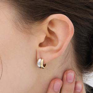 샴페인 풀문 실버(C) 듀오 귀걸이 HL2E55219C9XXX