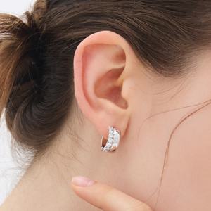 샴페인 풀문 실버(W) 듀오 샤인 귀걸이 HL2E55220W9XXX