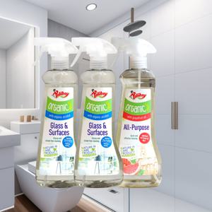 오가닉 유리 거울 세정제 클리너 500ml 2개+다목적 세정제 500ml