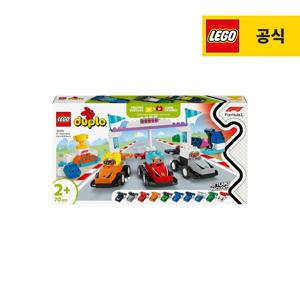 듀플로 10445 F1 팀 경주용 자동차와 드라이버