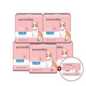 러브플러스 대형 14P 5팩+러브플러스 중형 2P