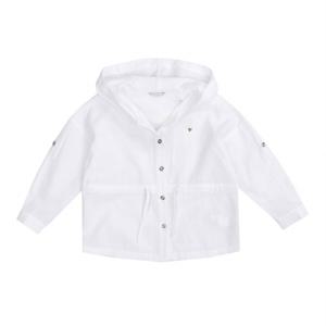 후드 화이트 셔츠 (G23KAB020-T)