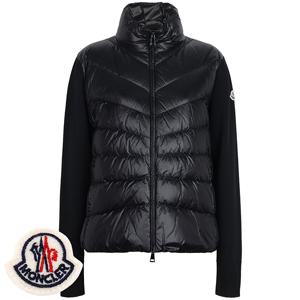 25FW 블랙 니트 믹스 구스 다운 자켓 9B00024 M1131 999