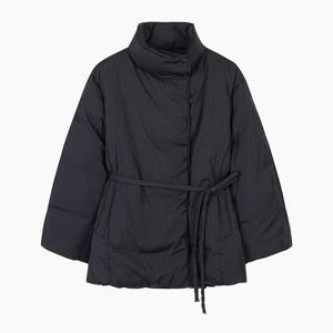 [본사] [Online Exclusive] 하이넥 벨티드 푸퍼 패딩 점퍼_SAPDE2561BK