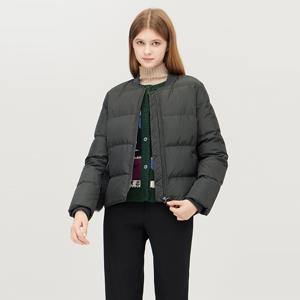 [본사] [Online Exclusive] 퍼 키링 집업 덕다운 패딩_BAPDE1561DG