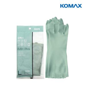 면코팅 고무장갑 민트(대) 5개
