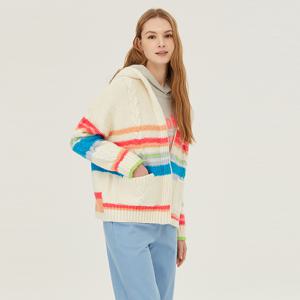 멀티 단가라 후드 니트 가디건_BAKC05411IV