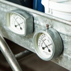 [덜튼] 빈티지 철제 아날로그 자석 온습도계