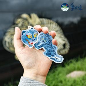 아크릴 키링 호랑이 작호도 에어팟 지갑 가방 꾸미기 꽃 자동차 키 홀더 열쇠 고리 까치호랑이 호작도 굿즈 전통 민화 차키