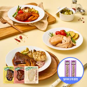 치잇데이 바로먹는 풀드닭가슴살 100g 3종 30팩(종류별 10팩씩)