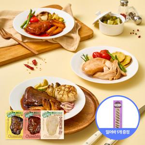 치잇데이 바로먹는 풀드닭가슴살 100g 3종 15팩(종류별 5팩씩)
