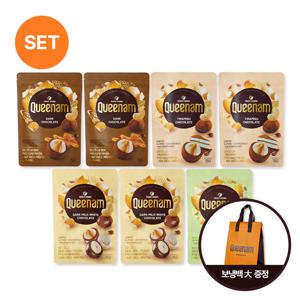 퀸남 베스트세트 (다크밀크화이트2+티라미슈2+다크카라멜2+말차1)