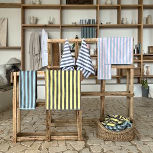 테리스페셜 멜로우 스트라이프 수건 180g 고중량 호텔수건  10장 타올 타월 수건세트 세면타올