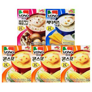 스프 콘스프 3개 + 버섯 1개 + 체다 1개