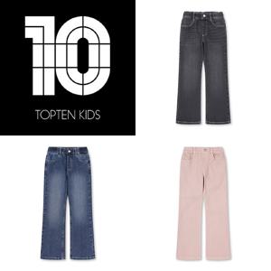 MKE3DP2212 탑텐키즈 여아 에코 부츠컷 데님 팬츠