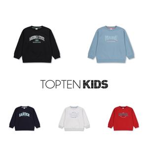 MKF1TR1201 남아 더블니트 레터링 스웨트셔츠