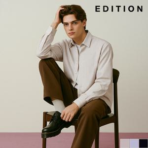 스트라이프 코튼혼방 져지 셔츠 (NED3WC1901_A)