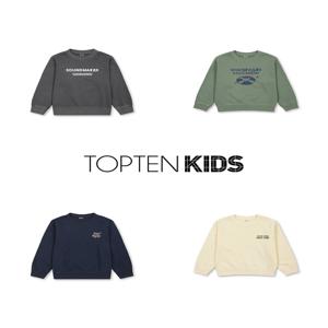 MKF4TR1201 탑텐키즈 남아 테리 가먼트다잉 스웨트셔츠