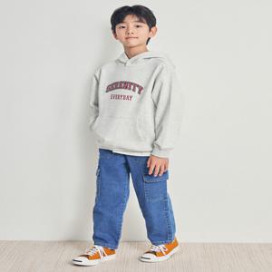 MKE1DP1211 남아 테마 Y2K 에코 와이드 카고 데님팬츠